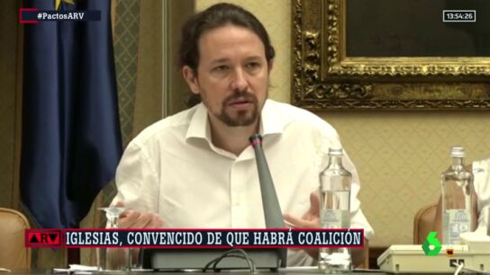 Iglesias, convencido de que habr&aacute; coalici&oacute;n: "Estoy convencido de que S&aacute;nchez no obligar&aacute; a votar otra vez por una obsesi&oacute;n"