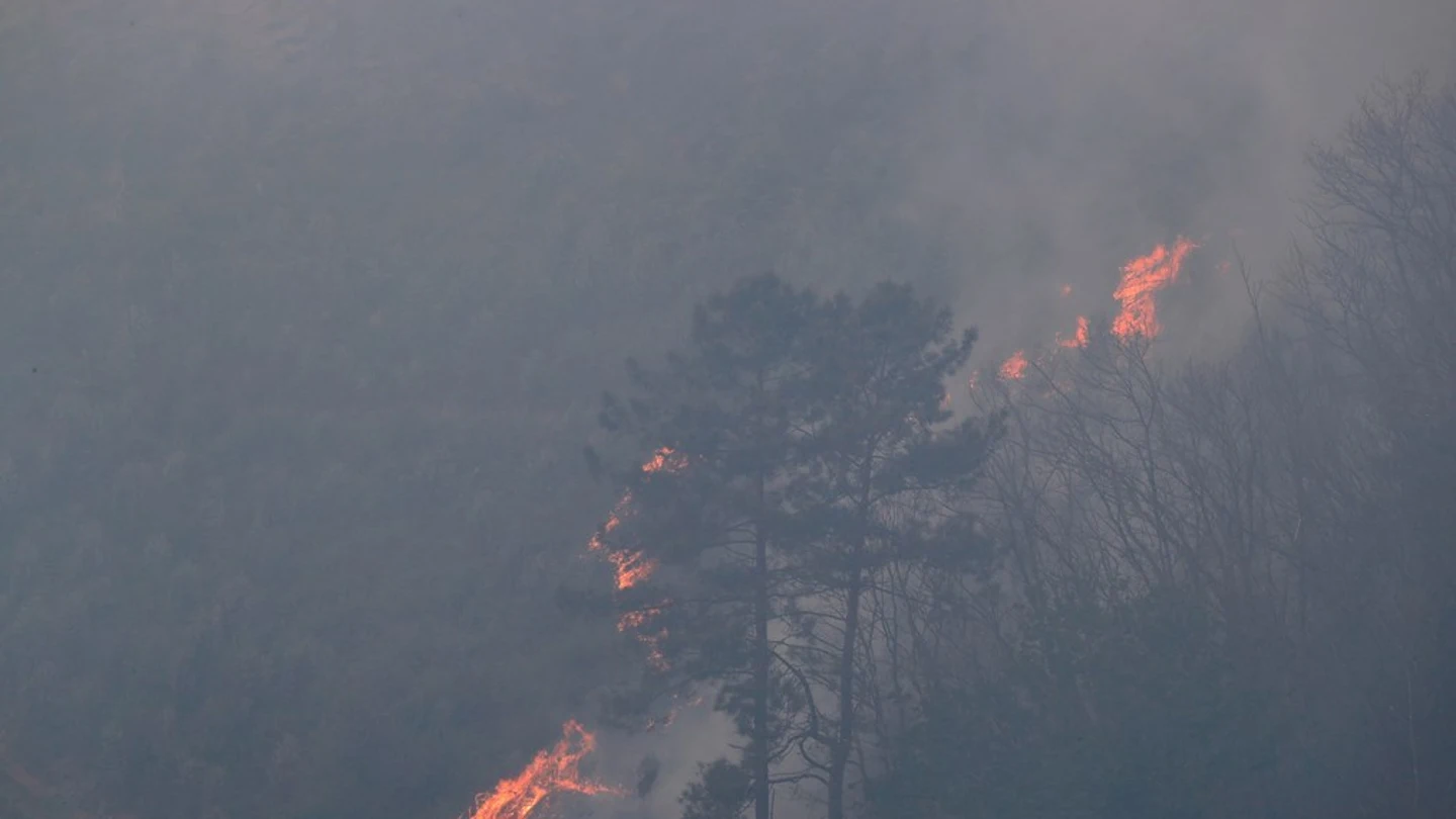 Imagen del incendio en Gavilanes, Ávila Imagen del incendio en Gavilanes, Ávila