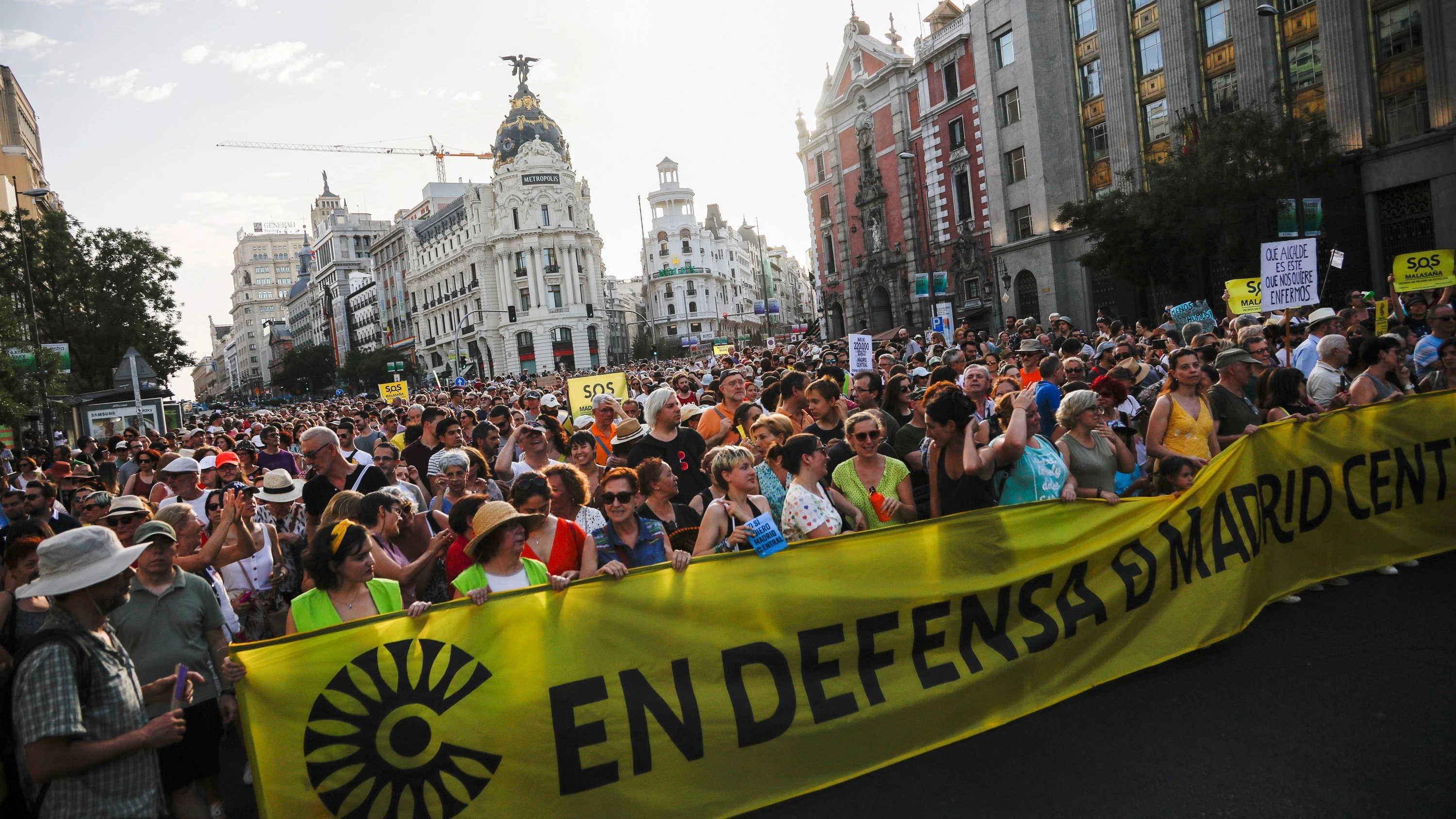 Manifestación en defensa de Madrid Central