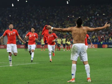Chile celebra su pase a semifinales Chile celebra su pase a semifinales