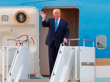 El presidente estadounidense, Donald Trump, llegando a Corea del Sur El presidente estadounidense, Donald Trump, llegando a Corea del Sur