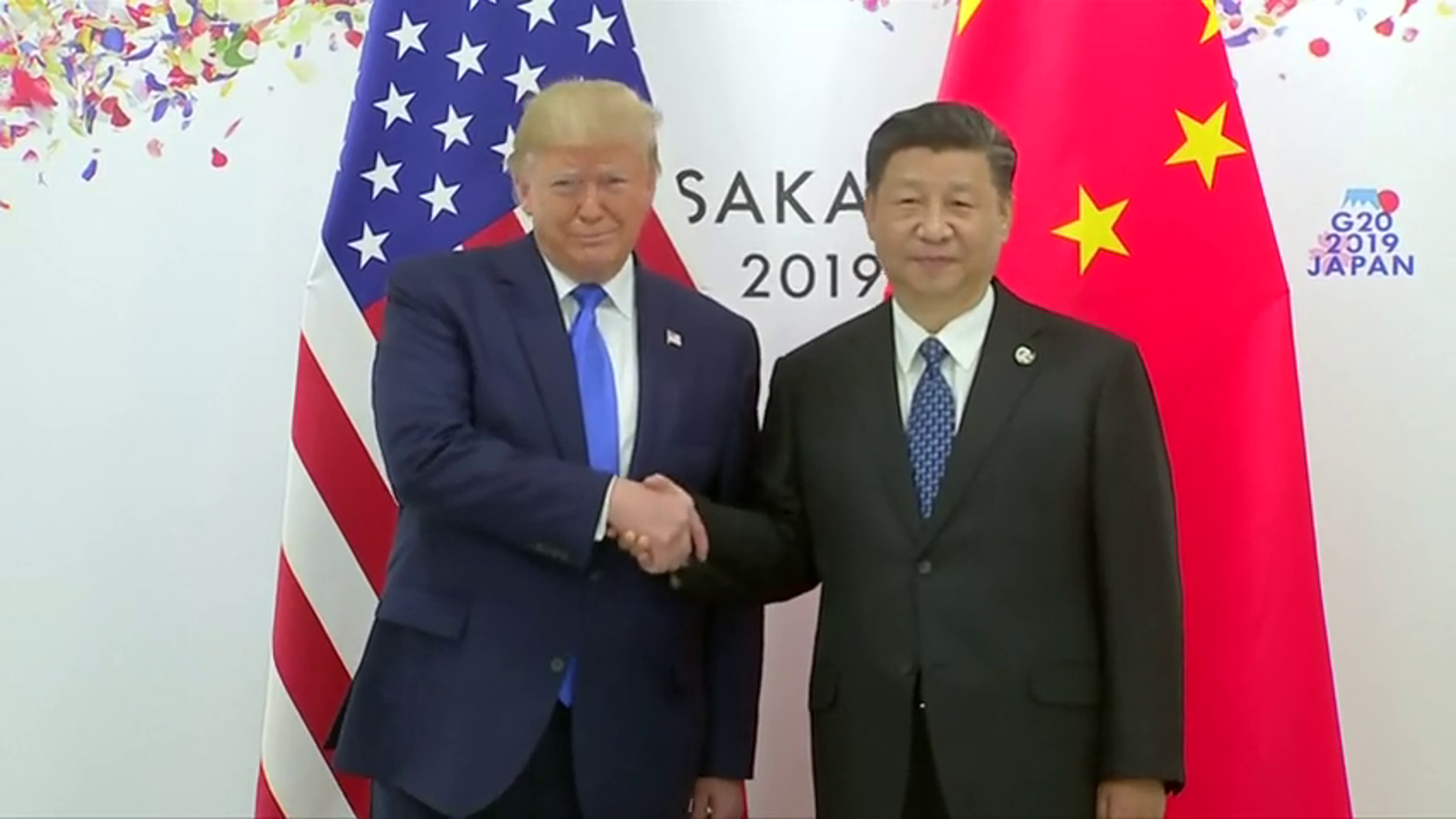 Trump y Xi Jinping durante el G-20