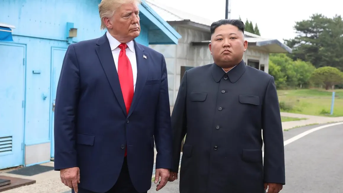 Donald Trump y Kim Jong-un en Corea del Norte