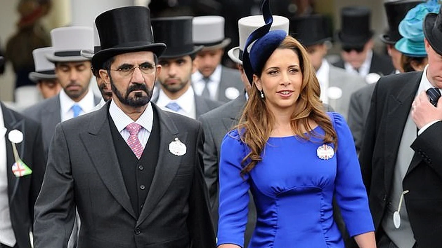 El emir de Dubái y su mujer Haya de Jordania El emir de Dubái y su mujer Haya de Jordania