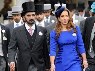 El emir de Dubái y su mujer Haya de Jordania El emir de Dubái y su mujer Haya de Jordania