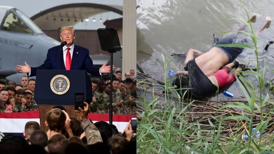 Imagen de Trump y de Valeria y Óscar Imagen de Trump y de Valeria y Óscar