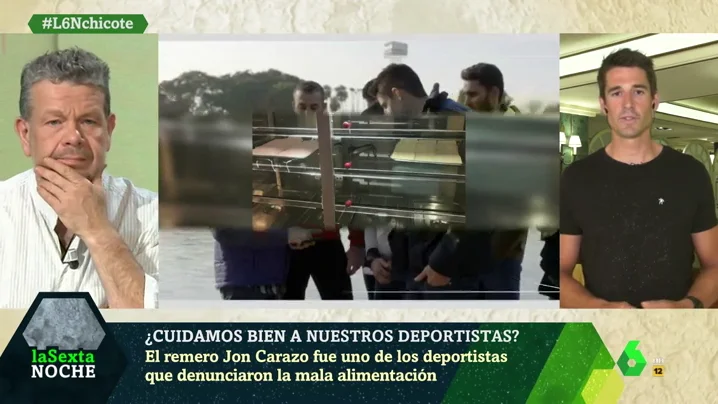 El remero Jon Carazo en laSexta Noche