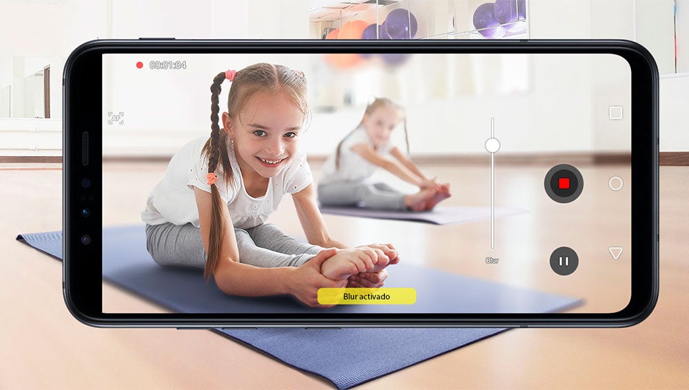 Podemos elegir el desenfoque mientras grabamos vídeo