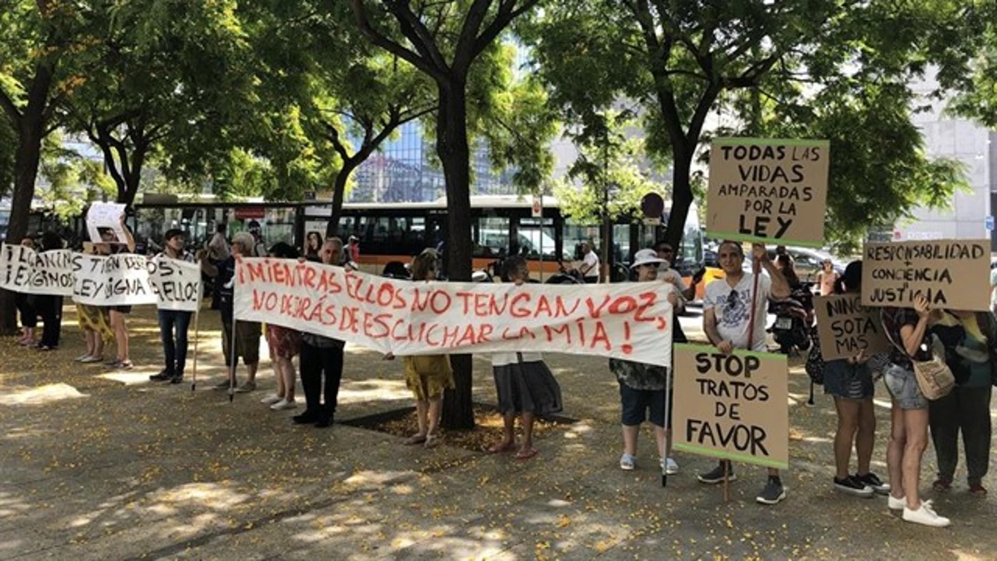 Protestas a las puertas de los juzgados en defensa de Sota Protestas a las puertas de los juzgados en defensa de Sota
