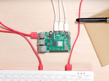 La Raspberry Pi 4 en funcionamiento