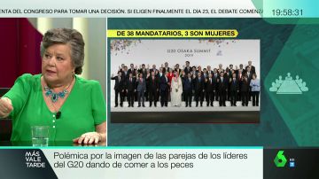 Cristina Almeida, sobre la polémica falta de representación de mujeres en el G20: "Menos pececitos y más puestecitos"