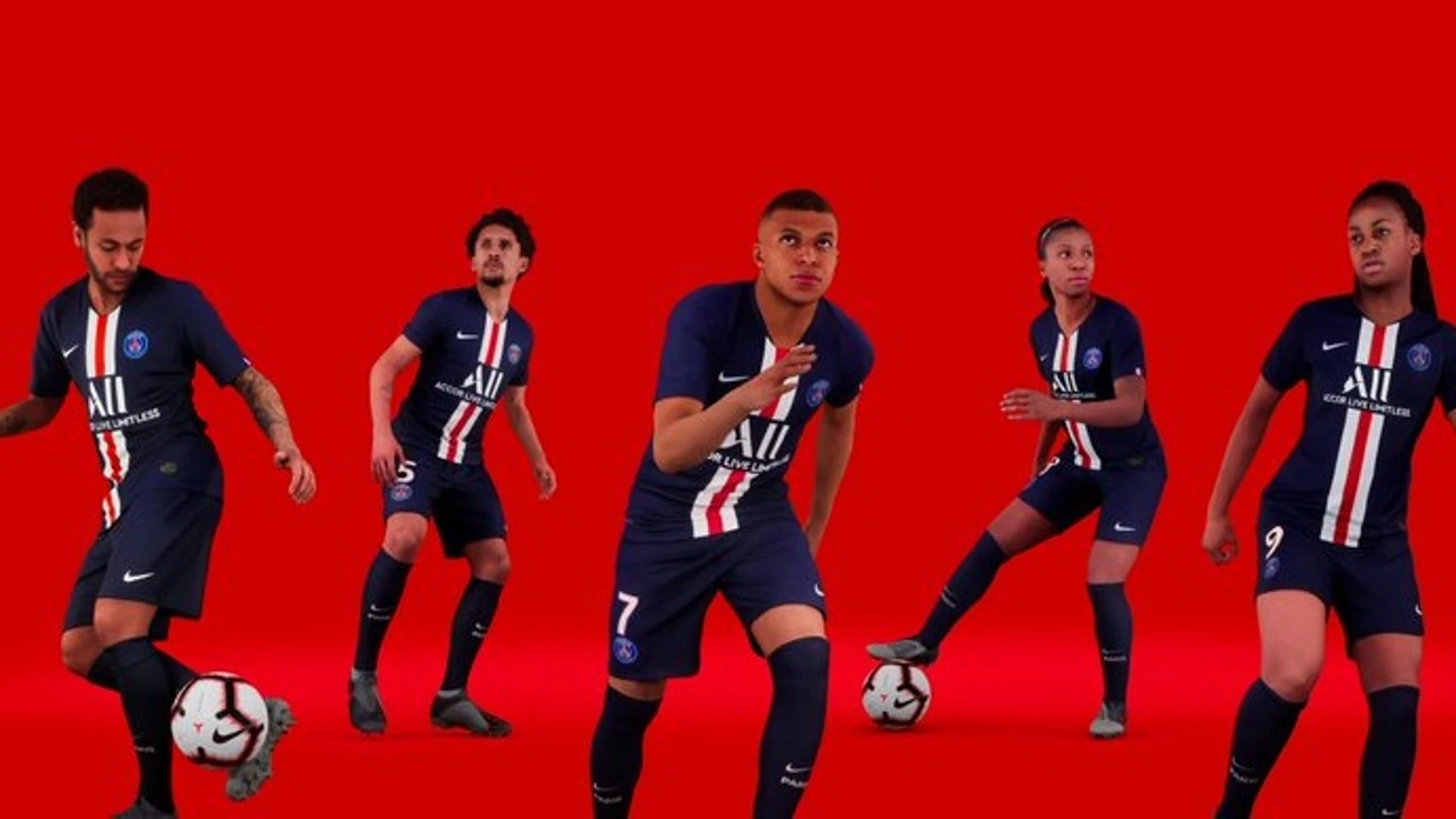 Neymar Mbappé, protagonistas en la presentación de la nueva camiseta del PSG