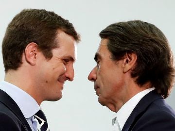 El presidente de la Fundación FAES José María Aznar, el presidente del PP, Pablo Casado, asisten a la XVI edición del curso de verano de la Fundación de la FAES El presidente de la Fundación FAES José María Aznar, el presidente del PP, Pablo Casado, asisten a la XVI edición del curso de verano de la Fundación de la FAES