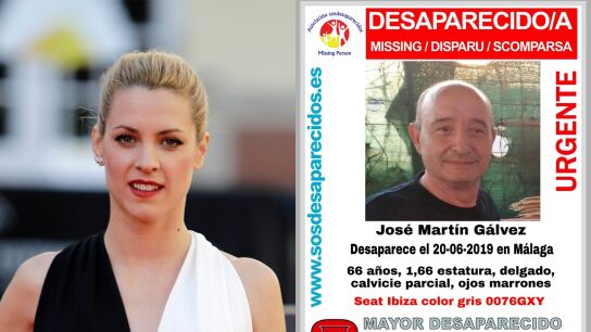 La actriz Maggie Civantos y su familiar desaparecido