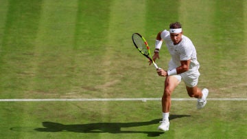 Rafa Nadal, durante su partido contra Sugita