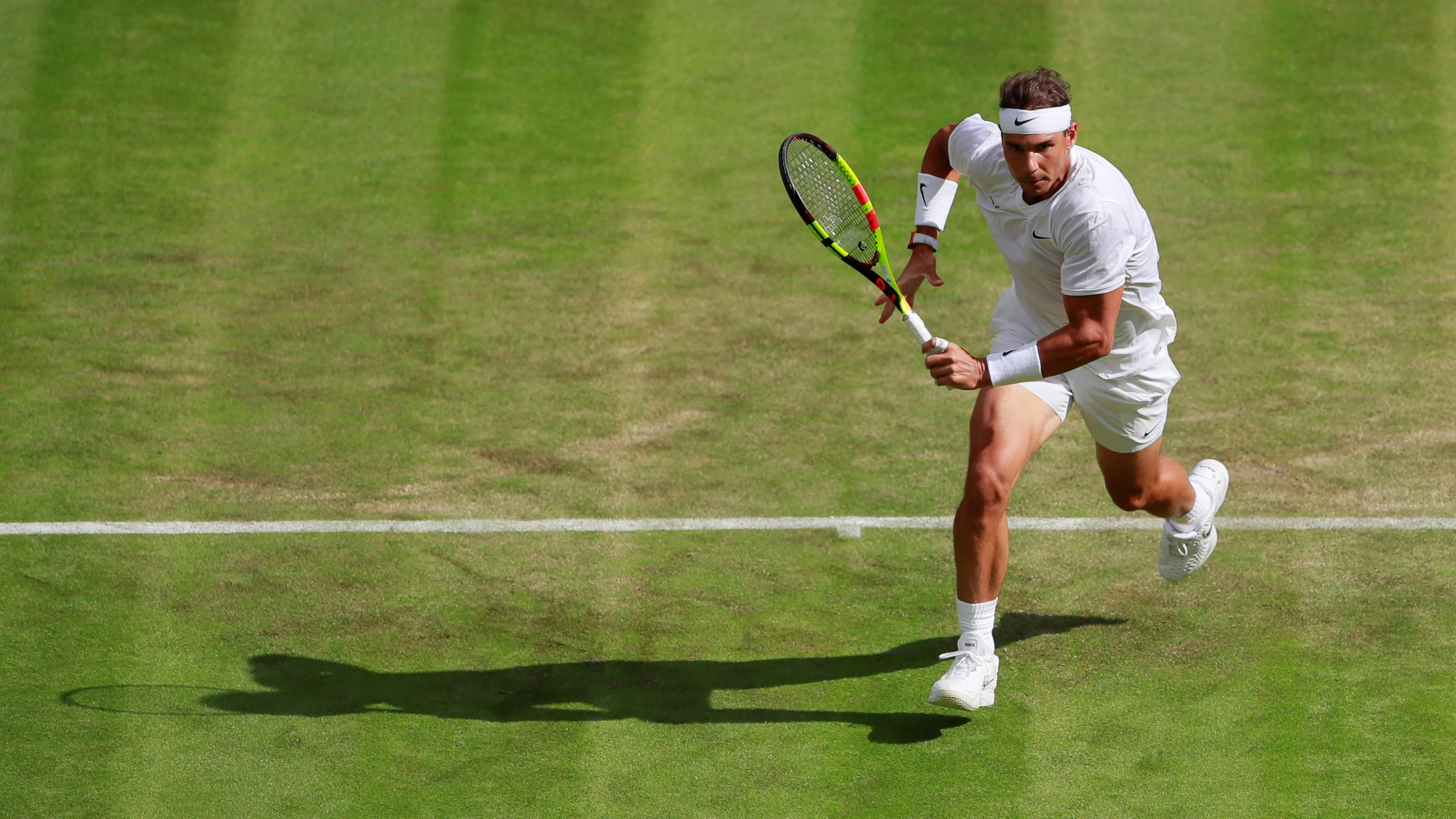 Rafa Nadal, durante su partido contra Sugita