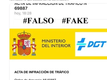 Aviso de la DGT sobre una estafa de multas falsas Aviso de la DGT sobre una estafa de multas falsas
