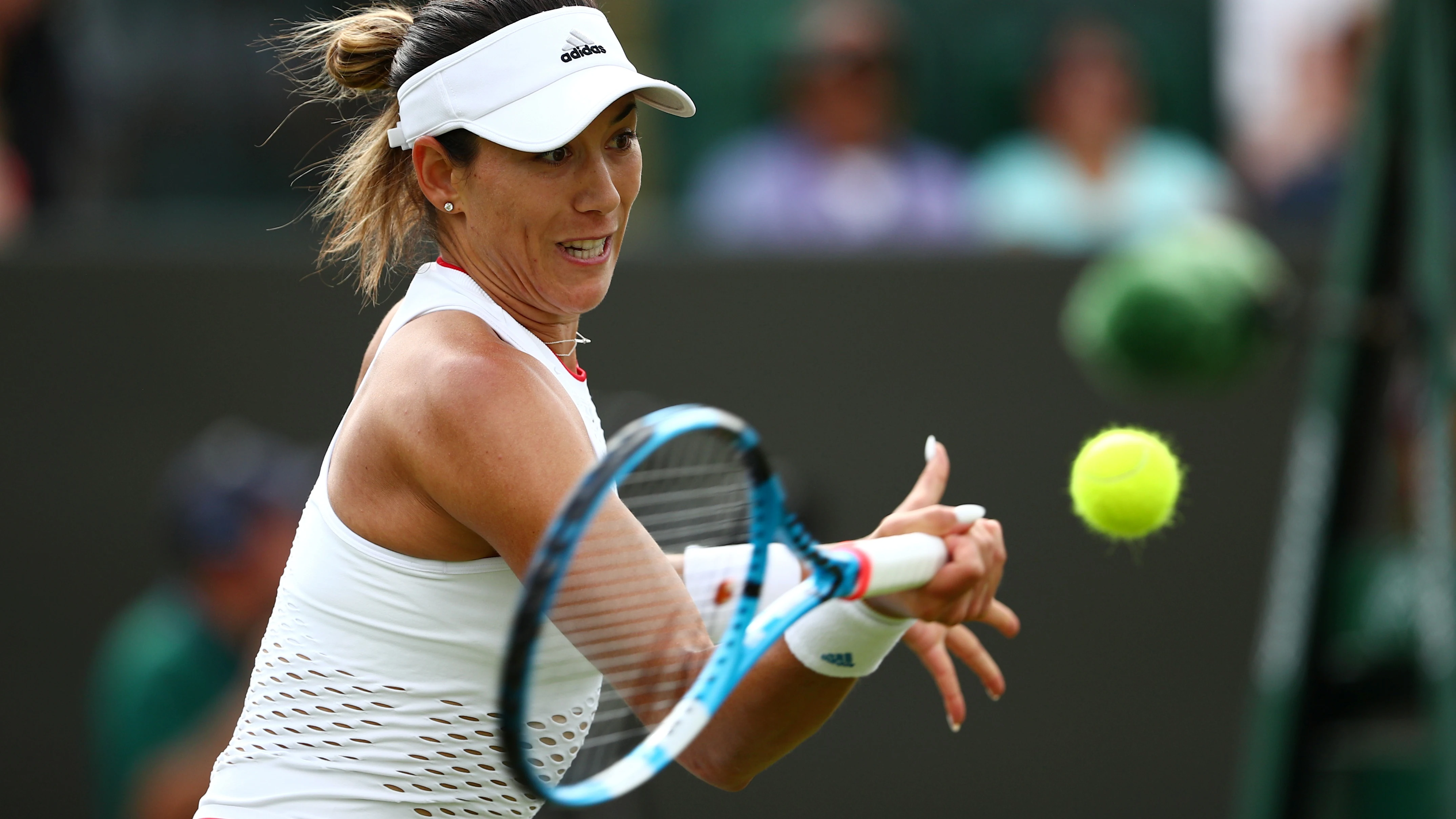 Muguruza, durante su partido contra Beatriz Haddad Maia