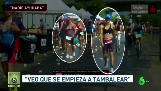 El triatleta español que ayudó a Sarah True en el Ironman de Frankfurt: "Veo a una chica que empieza a tambalearse..." El triatleta español que ayudó a Sarah True en el Ironman de Frankfurt: "Veo a una chica que empieza a tambalearse..."