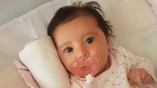 Una foto de la pequeña Matilde compartida por la familia Una foto de la pequeña Matilde compartida por la familia