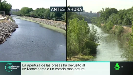 El aspecto del río Manzanares, antes y ahora El aspecto del río Manzanares, antes y ahora