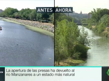 El aspecto del río Manzanares, antes y ahora