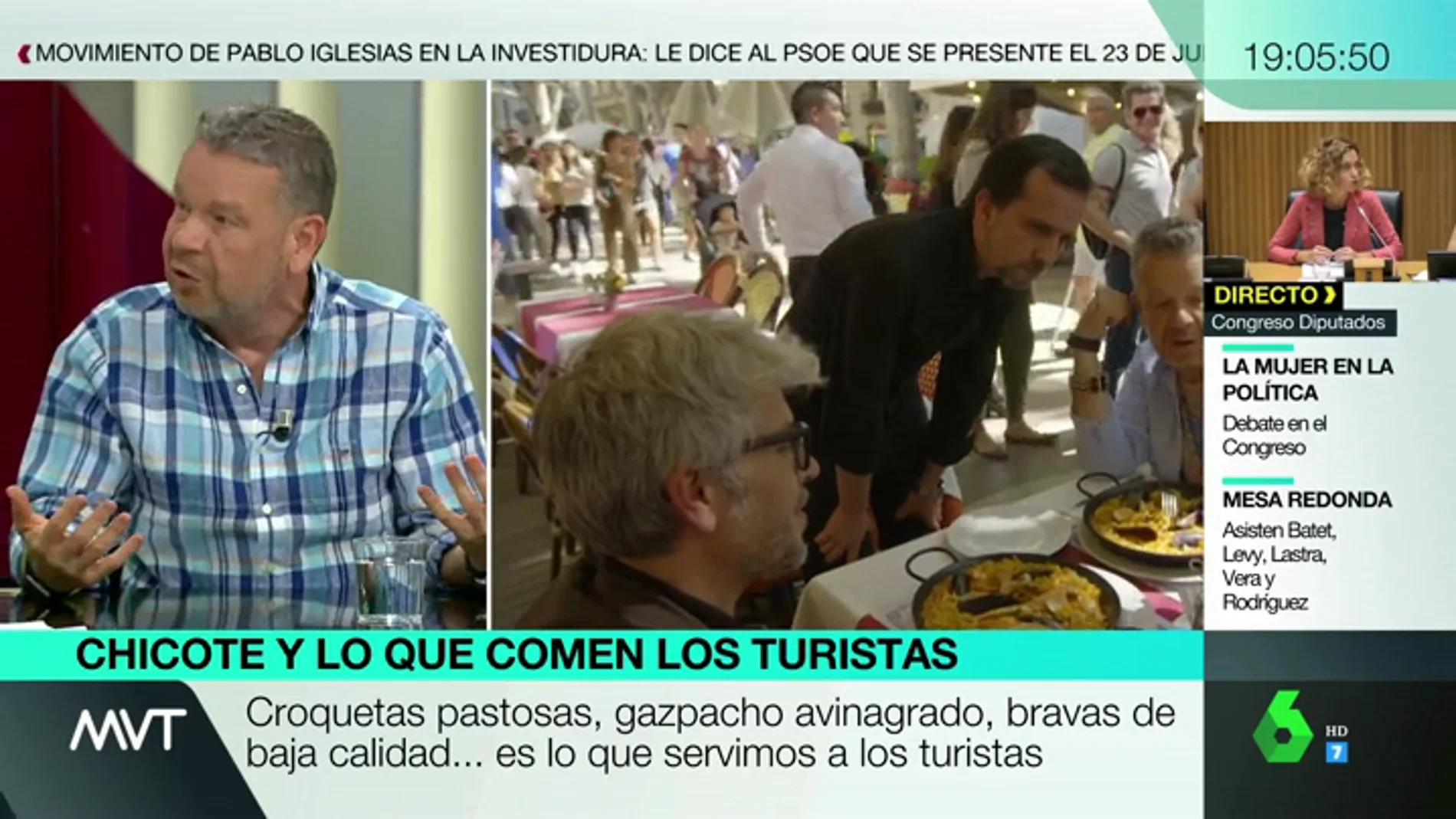Alberto Chicote destapa la calidad de la comida que se sirve a los turistas en España: "Tenemos una fama que deberíamos defender más"