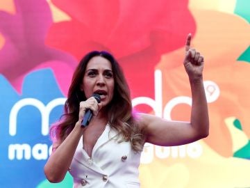 La cantante Mónica Naranjo en la lectura del pregón del Orgullo 2019