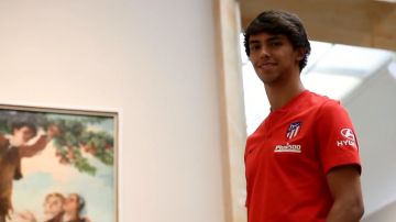 Joao Félix, con la camiseta del Atlético de Madrid