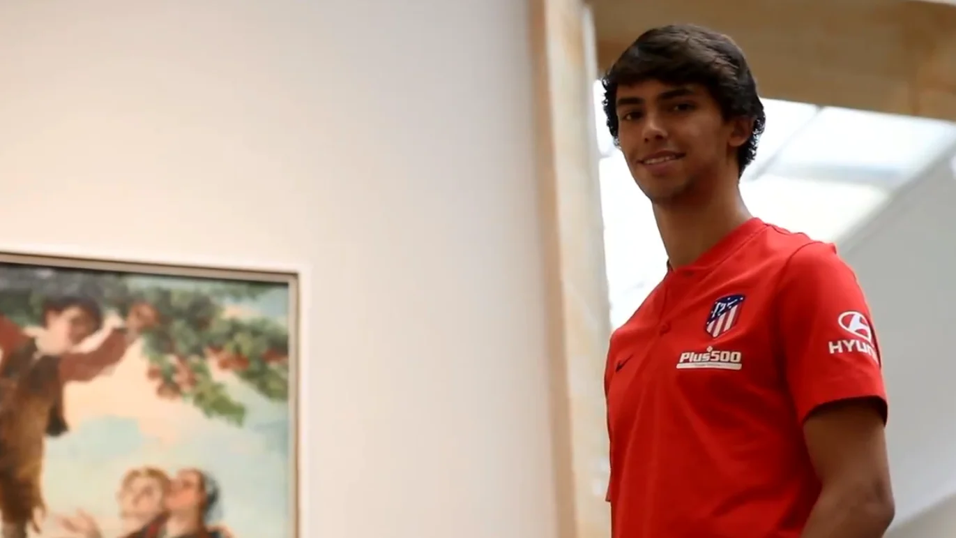 Joao Félix, con la camiseta del Atlético de Madrid