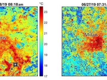 Los efectos de la ola de calor en París y Milán Los efectos de la ola de calor en París y Milán