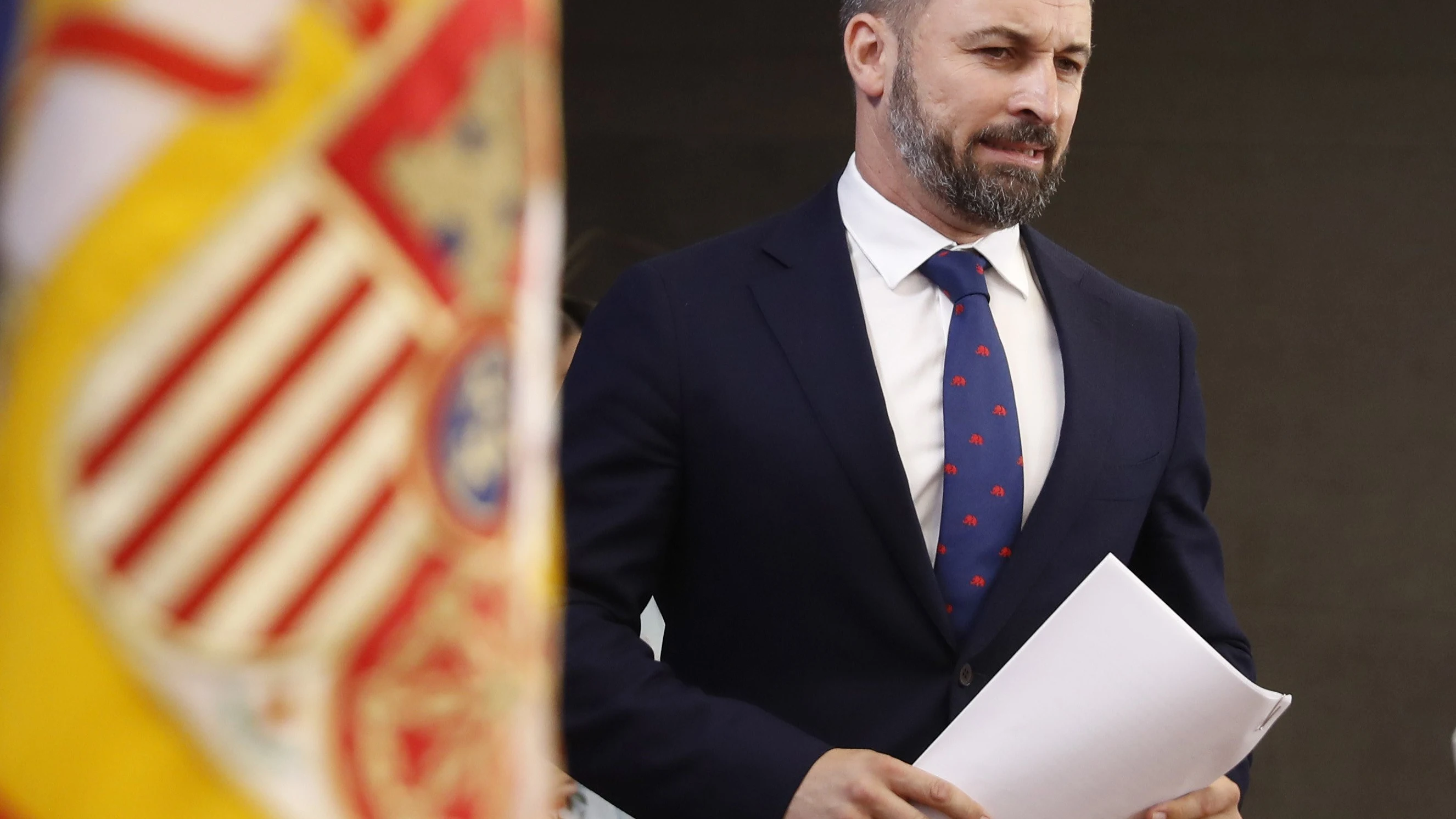 El presidente de Vox, Santiago Abascal