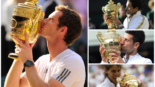 Murray, Federer, Djokovic y Nadal, en Wimbledon Murray, Federer, Djokovic y Nadal, en Wimbledon