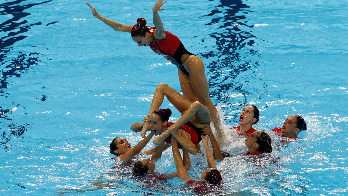 El equipo de natación de España