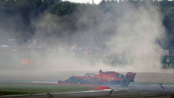 Vettel, tras su accidente con Verstappen