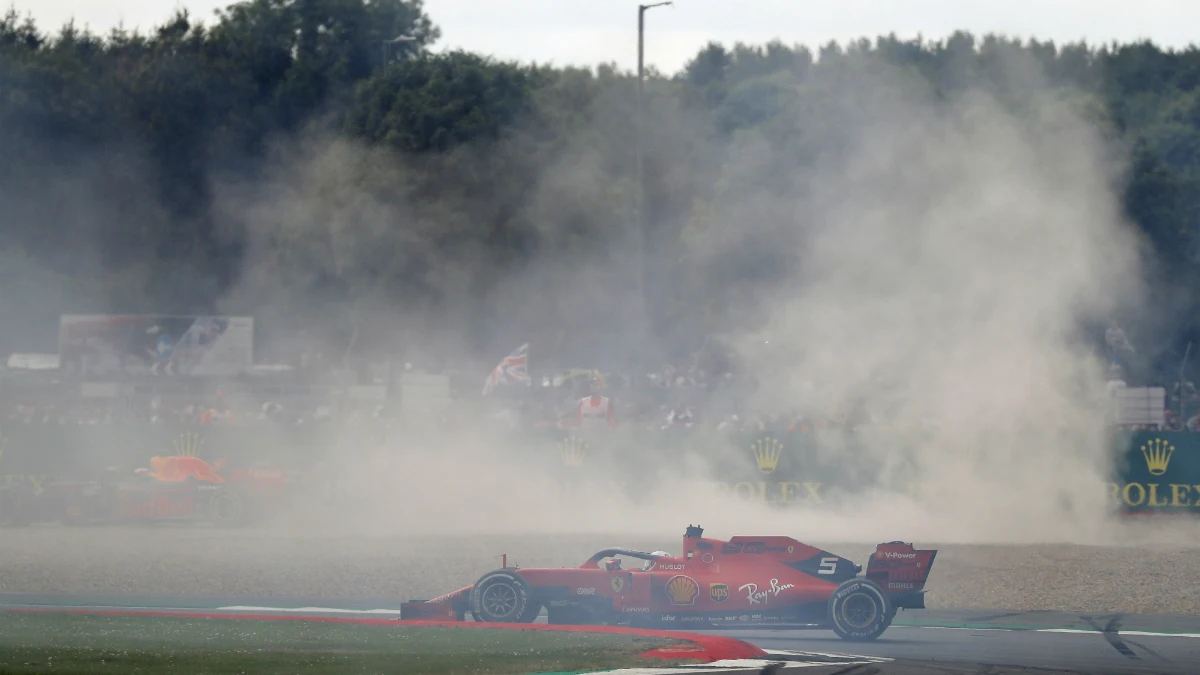 Vettel, tras su accidente con Verstappen