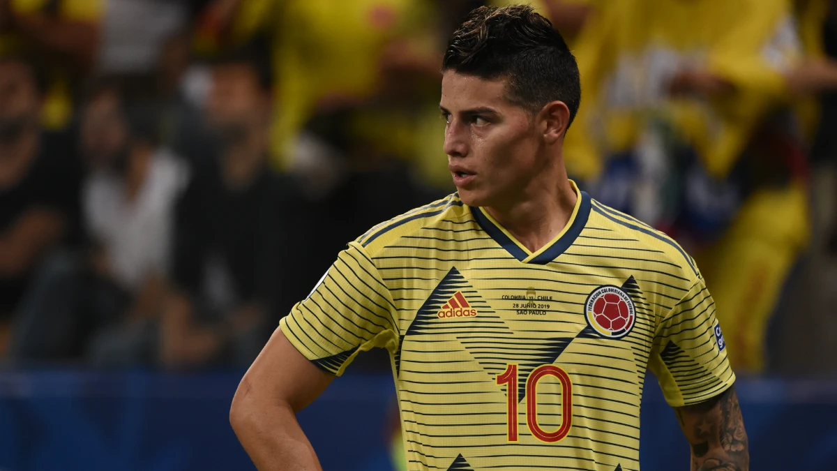 James Rodríguez, con Colombia