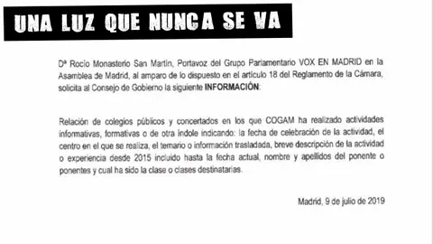 La petición de Vox sobre los talleres LGTBI El Muro