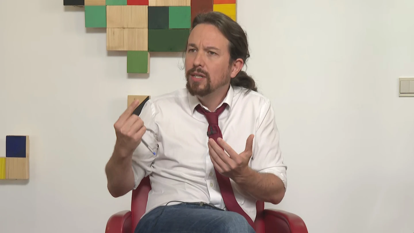 Pablo Iglesias en su entrevista en Al Rojo Vivo Pablo Iglesias en su entrevista en Al Rojo Vivo