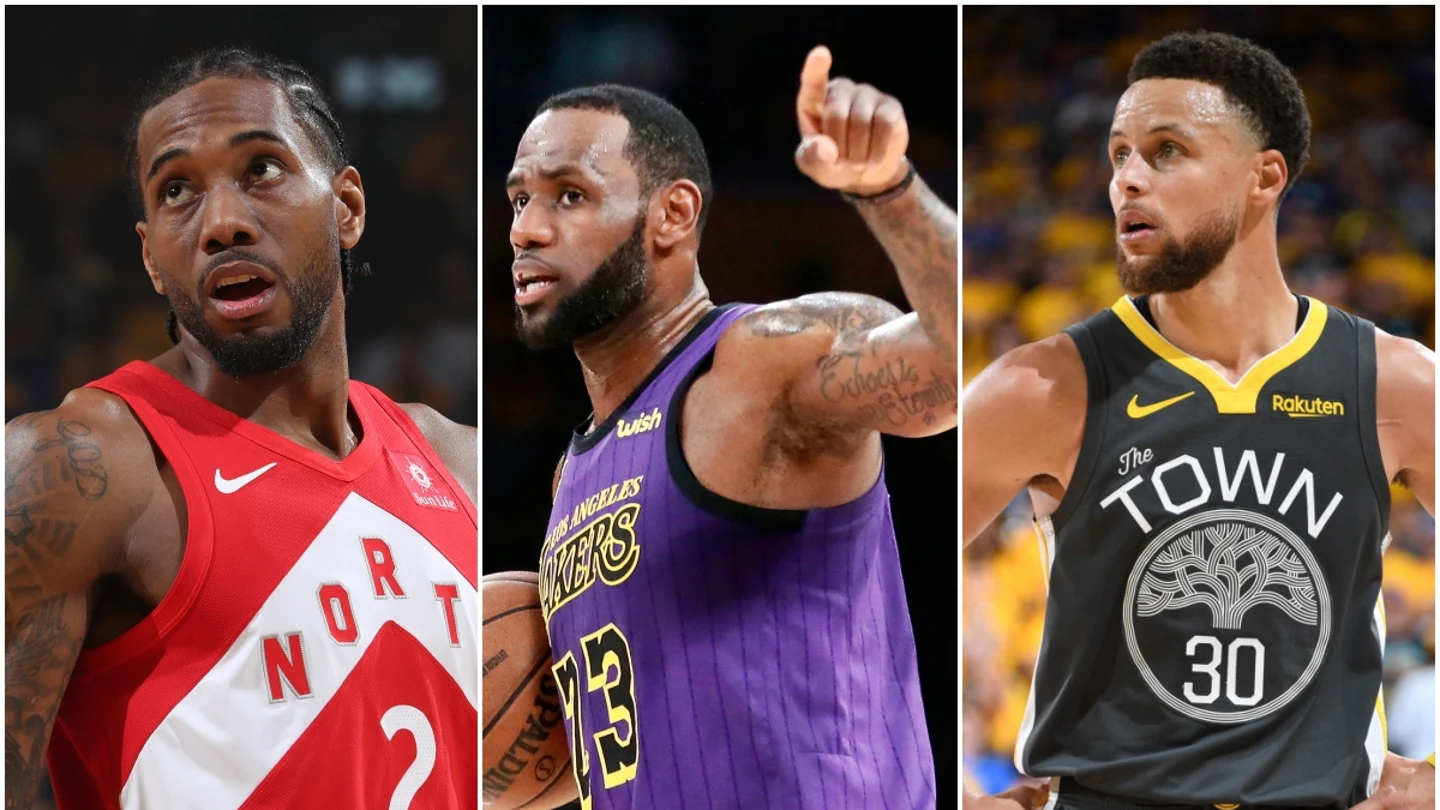 Leonard, LeBron James y Curry Leonard, LeBron James y Curry