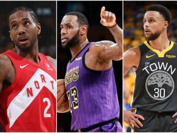 Leonard, LeBron James y Curry Leonard, LeBron James y Curry