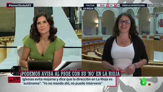 Raquel Romero (Podemos) niega que pidiera tres consejerías para apoyar a la candidata socialista en La Rioja Raquel Romero (Podemos) niega que pidiera tres consejerías para apoyar a la candidata socialista en La Rioja