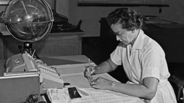 Katherine Johnson en el Centro de Investigación Langley de la NASA, 1962.