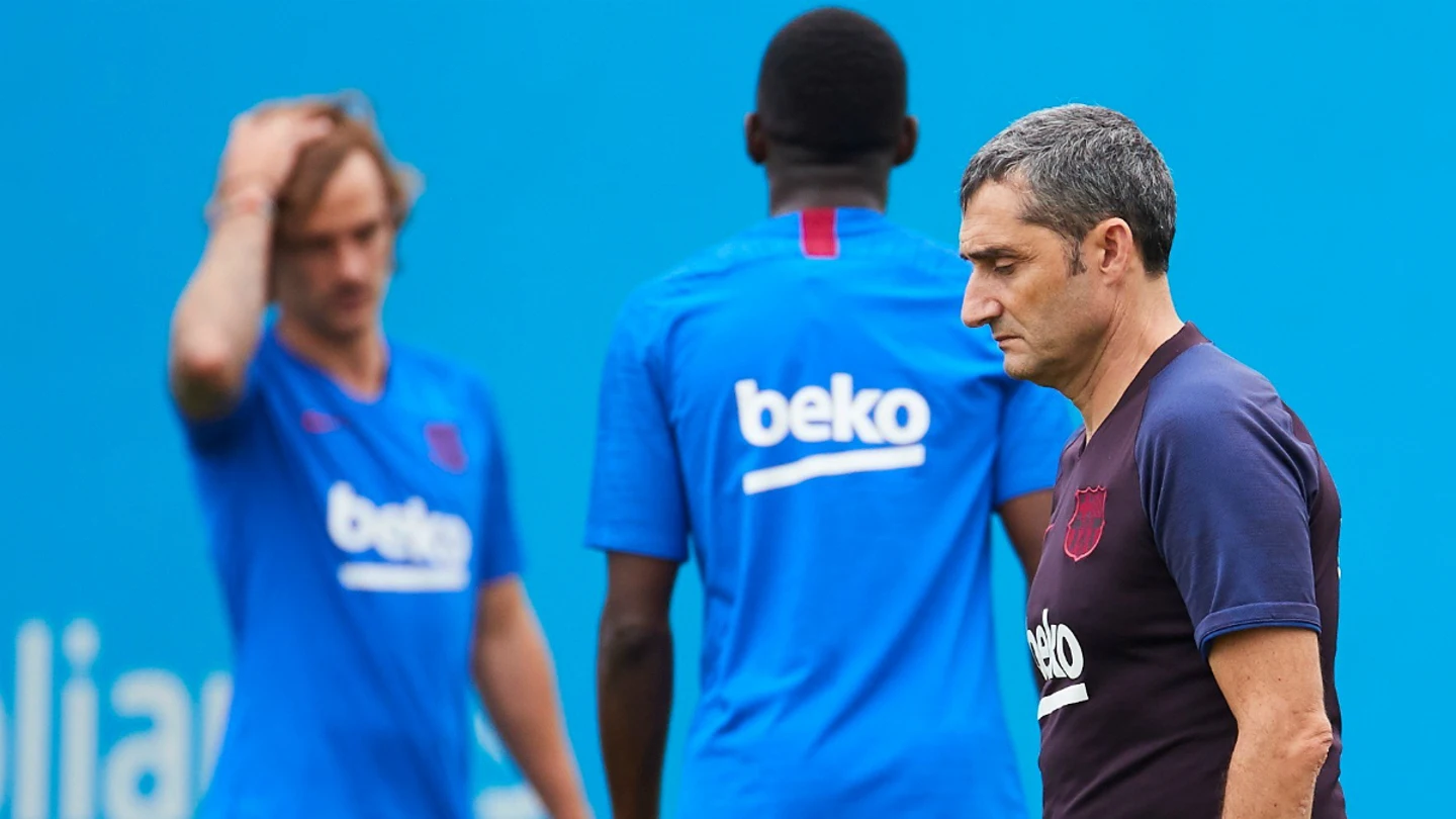 Valverde, con Griezmann de fondo Valverde, con Griezmann de fondo