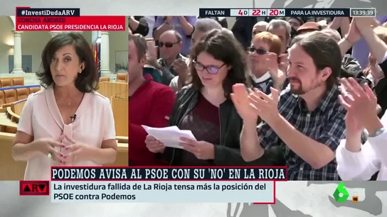 La candidata socialista en La Rioja ofrece a Podemos "la gestión de las políticas de igualdad y el reto demográfico" La candidata socialista en La Rioja ofrece a Podemos "la gestión de las políticas de igualdad y el reto demográfico"