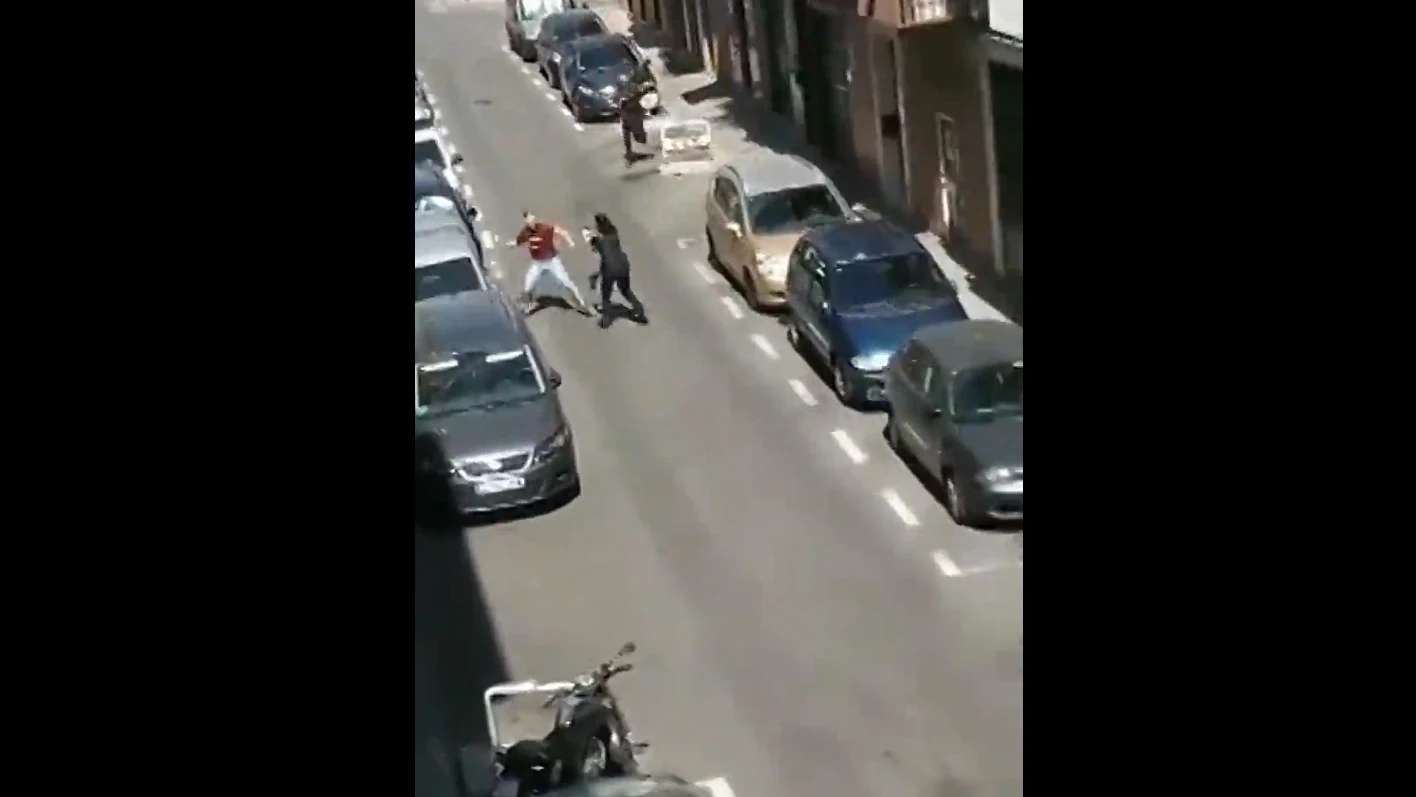 Ataque a policías en Carabanchel