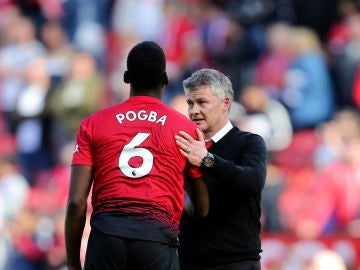 Solskjaer y Pogba Solskjaer y Pogba