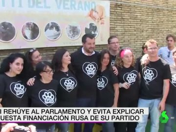 Salvini rehuye al Parlemento: se va a visitar un centro para gatos Salvini rehuye al Parlemento: se va a visitar un centro para gatos