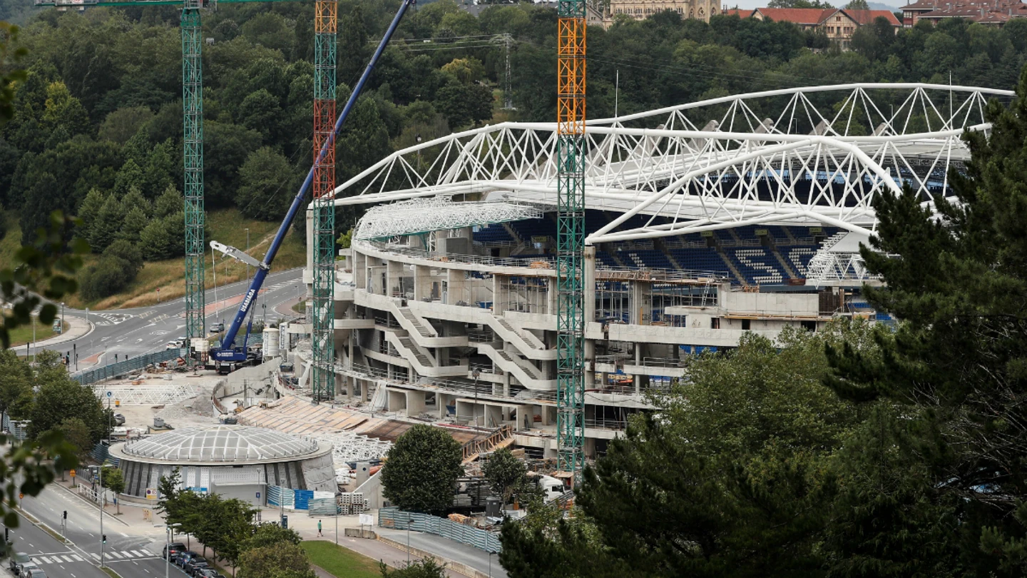 El estadio de Anoeta, en obras El estadio de Anoeta, en obras
