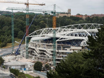 El estadio de Anoeta, en obras El estadio de Anoeta, en obras